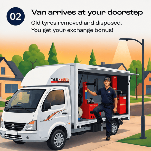 Van arrives at your doorstep